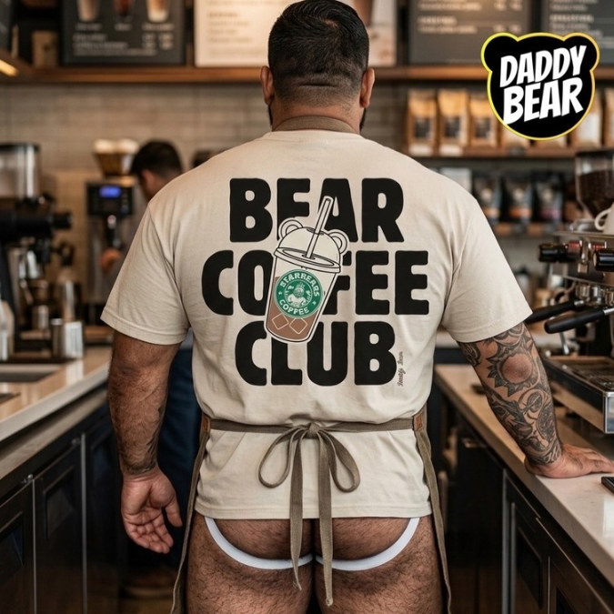BEAR COFFEE CLUB Playera